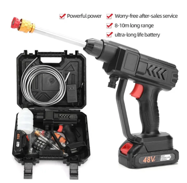 GV-102 Original Rechargeable Cordless High-Pressure Washer | 48V Lithium Battery Single
