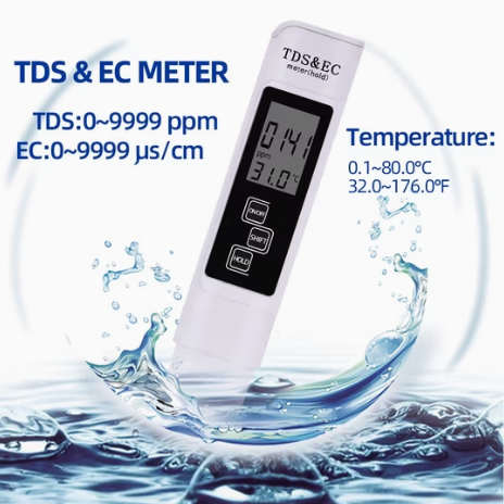 Professional 3-in-1 TDS, EC &amp; Temp Meter